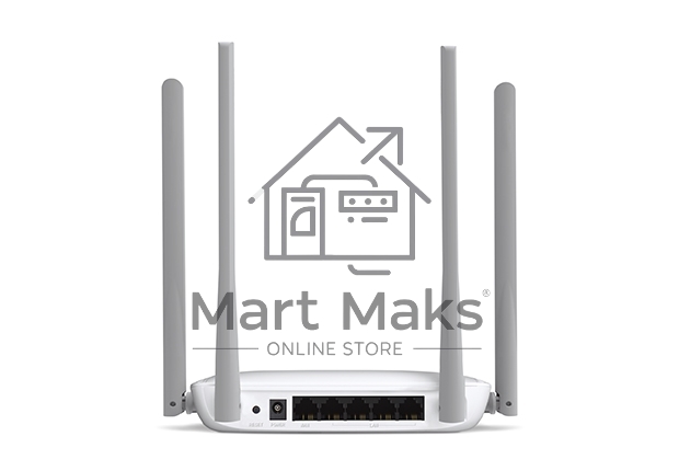 Беспроводный маршрутизатор Mercusys MW325R, 300Мбит/с,4 порта 100 Мбит/с, 4 фиксированных антенны