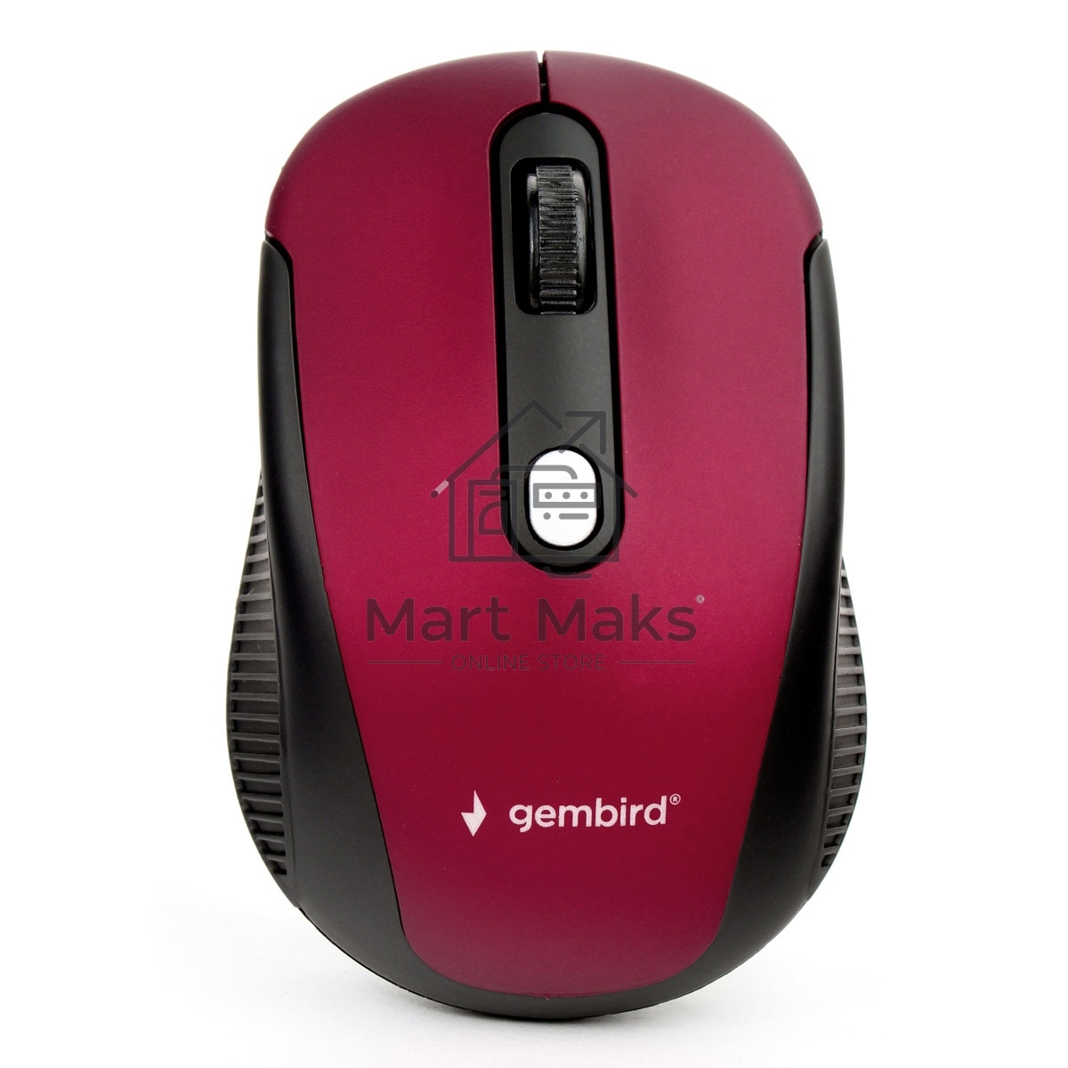 Мышь беспроводная Gembird MUSW-420-1 красный, 1600 dpi, радиоканал, USB, кнопки - 4