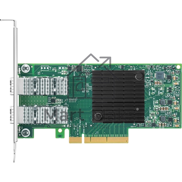 Сетевая карта ConnectX-4 Lx EN network interface card, 25GbE dual-port SFP28, PCIe3.0 x8, tall bracket, SR-IOV, TCP/UDP, MPLS, VxLAN, NVGRE, GENEVE, iSER, NFS RDMA, SMB Direct, ROHS R6
