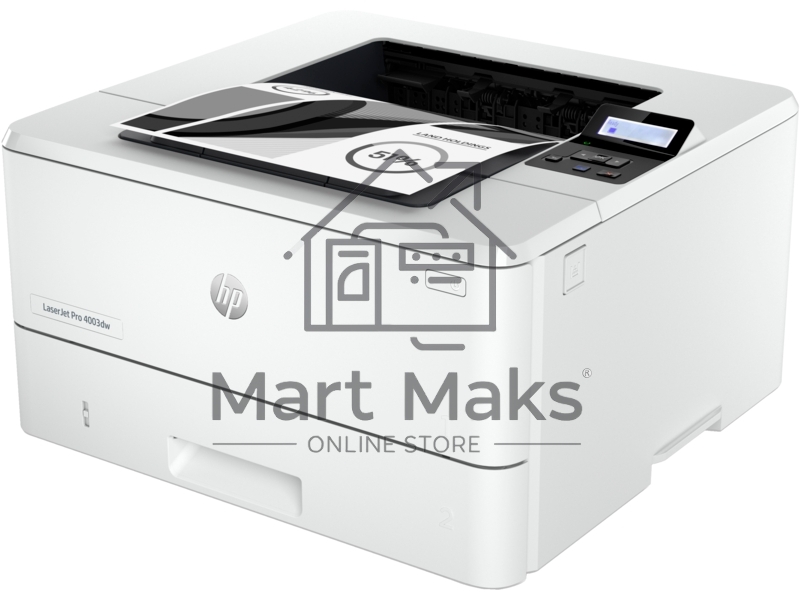 Принтер лазерный HP LaserJet Pro M4003dw (2Z610A), A4, ч/б, до 40 стр/мин., 1200 x 1200 dpi, USB, RJ-45, Wi-Fi, Air Print, Mopria