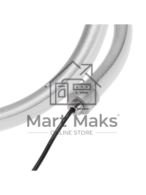 Светильник декоративный Spiral Uno, LED, 2Вт, 3000К, 5В, серебряный Rexant