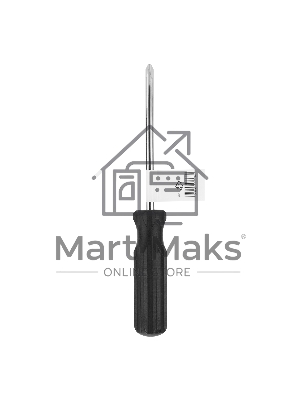 Отвертка PH2х100 мм, углеродистая сталь, черная пластиковая рукоятка Sparta