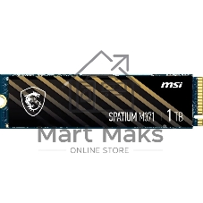 Накопитель SSD MSI Spatium M371, 1ТБ, M.2 2280, PCIe 3.0 x4, NVMe, M.2