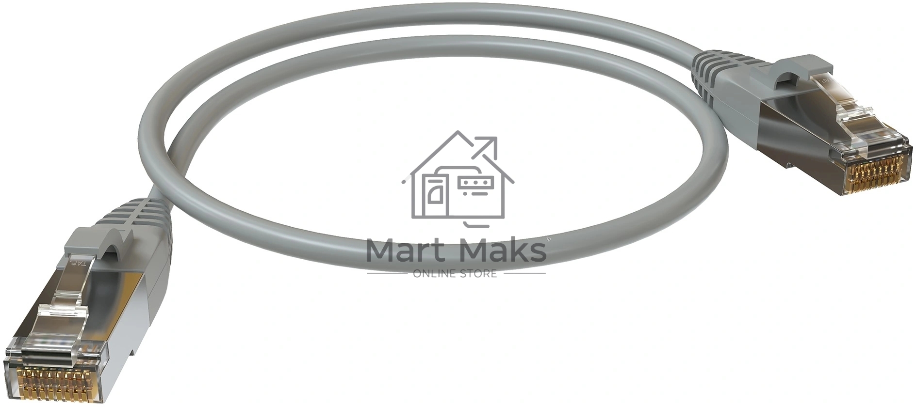 Патч-корд Sysmatrix PC 4545.5ES26.05LSZHGY F/UTP RJ-45 вил.-вилка RJ-45 кат.5E 0.5м серый LSZH