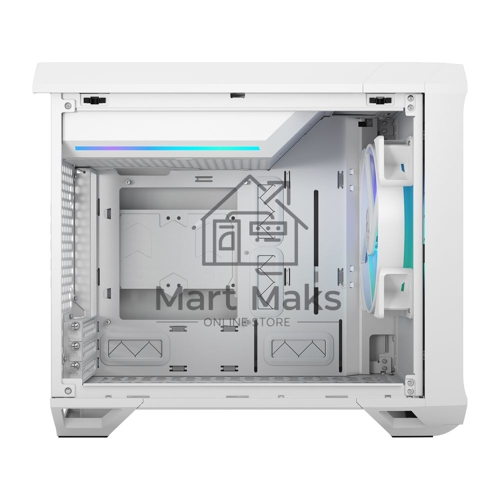 Корпус ПК без блока питания Fractal Design Torrent Nano RGB TG Clear Tint, Mini-Tower, 1x180mm RGB, 2xUSB-A 3.2 + 1xUSB 3.2 Type-C mITX, mDTX White
