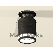 Светильник Ambrella Light XS6302113 SBK/PBK/FR черный песок/черный полированный/белый матовый MR16 GU5.3 (N6902, C6302, N6221)