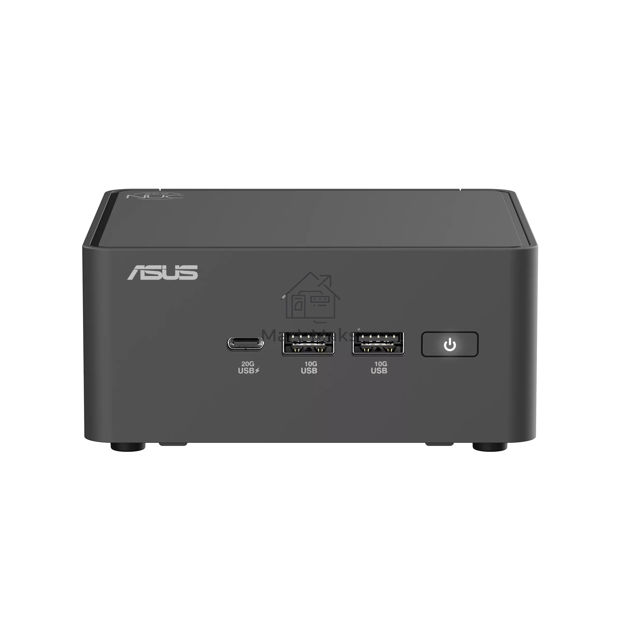 Платформа системного блока Nettop ASUS NUC Model: NUC15CRH, Intel Core 3 Processor 100U, 2xDDR5-5600 SO-DIMM supp, Intel Graphics, Wi-Fi 7, BT v5.4, 3xUSB 3.2 Gen2, 1xUSB 2.0, 1xUSB 3.2 Gen2 Type-C + 2xT-bolt (incl. DP 2.1 and USB4), 2xHDMI 2.1, 1xRJ45 LAN, 1xDC-in, Supp:128Gb~8TB M.2 2280 NVMePCIe5.0 x 4 SSD or 128Gb~8TB M.2 2280 NVMePCIe4.0x4 SSD+128Gb~2TB M.2 2242 NVMePCIe4.0x4 SSD, 19VDC, 6.32A, 120W Adapter, W/O OS, ASUS LOGO, черный