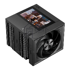 Кулер для процессора PCCooler RZ820 Display BK (290W, 4-pin PWM, LED, 169mm, Al/Cu, 8x6mm, 1x140mm + 1x150mm, 71.9/78.7CFM, 27.1/35.8dBA, 1500/2500RPM, S: 1851/1700/1200/115X/20XX, AM5/AM4, black)