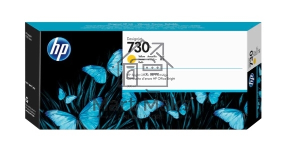 Картридж струйный HP 730 желтый для DesignJet T1700 (44