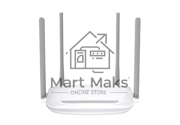 Беспроводный маршрутизатор Mercusys MW325R, 300Мбит/с,4 порта 100 Мбит/с, 4 фиксированных антенны