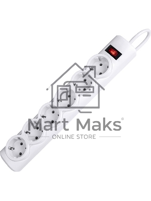 Сетевой фильтр Defender DFS 151 1,8 м, белый, 6 розеток