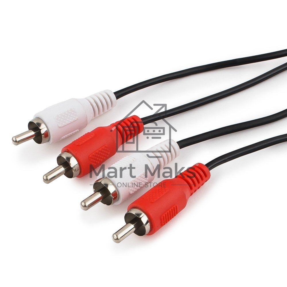 Кабель аудио Cablexpert CCA-2R2R-15M, 2xRCA - 2xRCA, 15м