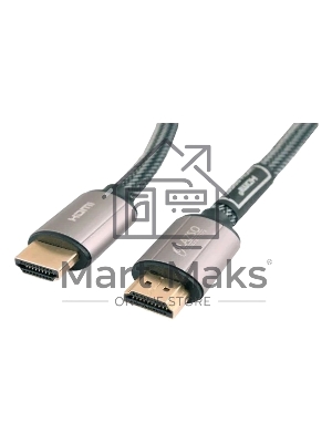Кабель видео LAZSO WH-111-B HDMI (m)/HDMI (m) 1м. позолоченные контакты черный