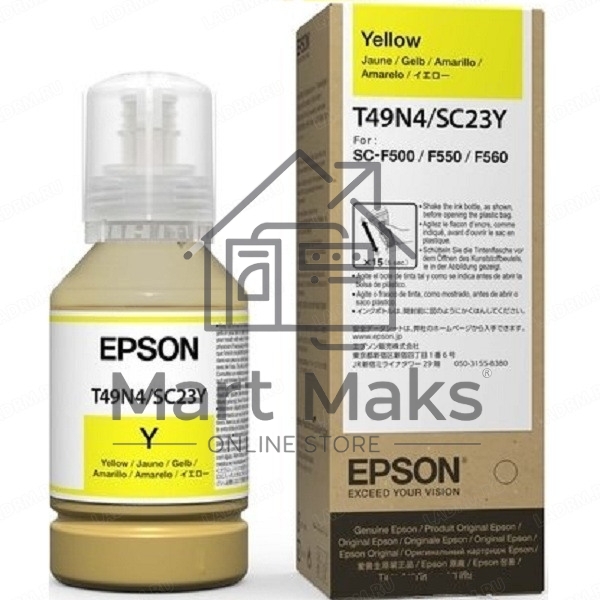 Контейнер с желтыми чернилами Epson T49N4 для SC-F500