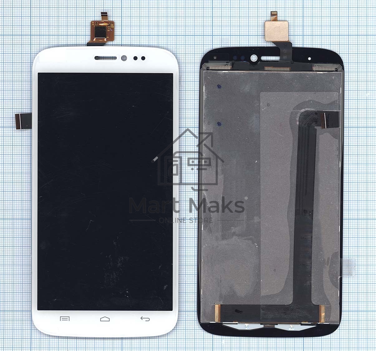 Дисплей для Micromax A240 Canvas Doodle 2 белый