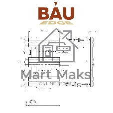 Полотенцесушитель дизайнерский электрический BAU Eastern Wind Black 80х50, подключение нижнее, черны