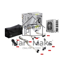 Блок питания MSI MAG A850GL PCIE5, 850Вт, 80+ Gold, 120мм, модульный, белый