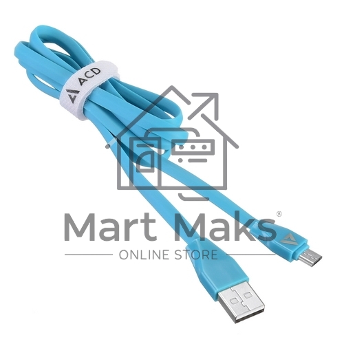 Кабель USB ACD-Life MicroUSB ~ USB-A TPE, 1м, синий (ACD-U920-M1L)