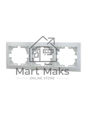 Рамка 3-м Мира горизонт. белый Lezard 701-0200-148