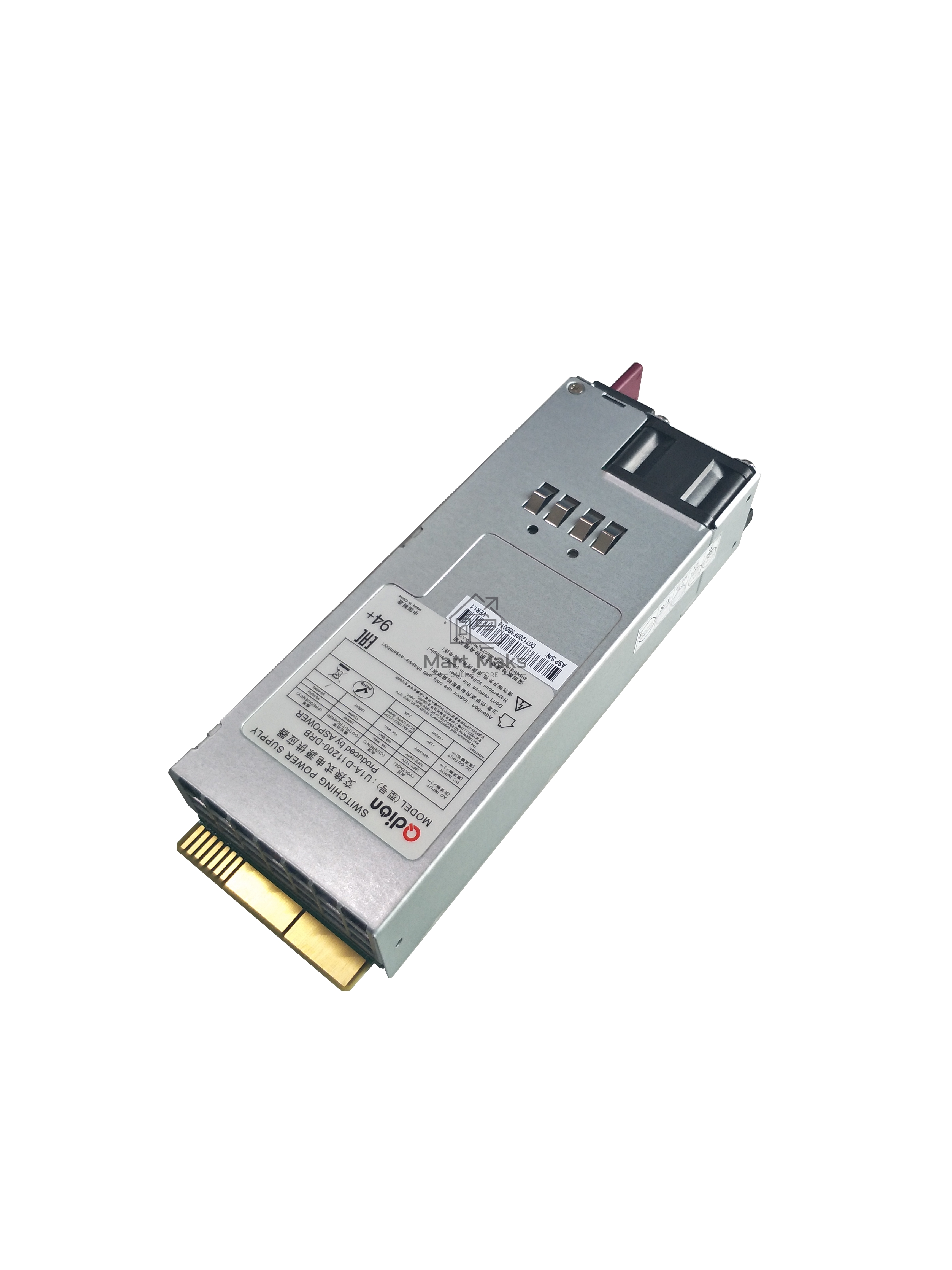 Блок питания Qdion U1A-D11200-DRB CRPS 1200W (ШВГ=73.5*39*185mm), 80+ Platinum, Oper.temp 0C~50C, AC/DC dual input (ASPower) OEM