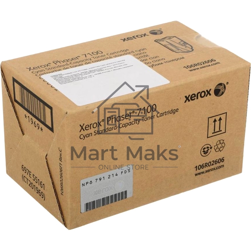 Картридж лазерный Xerox 106R02606 голубой для Phaser 7100 4500 стр.(Channels)