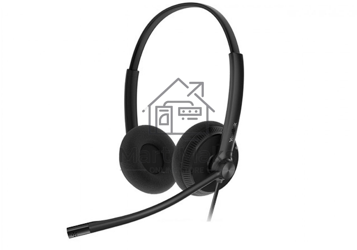 Гарнитура YEALINK YHS34 Lite Dual Дуо, Проводная, HD звук, QD, RJ9, шт