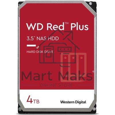 Жесткий диск Western Digital SATA 4TB 6GB/S 256MB RED PLUS WD40EFPX