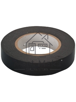 Изолента Сибртех ПВХ, 15 мм х 10 м, 130 мкм, черная Изолента Сибртех ПВХ, 15 мм х 10 м, 130 мкм, черная