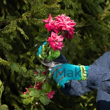 Перчатки садовые Luxe Palisad на липучке, силиконовое нанесение, размер 8