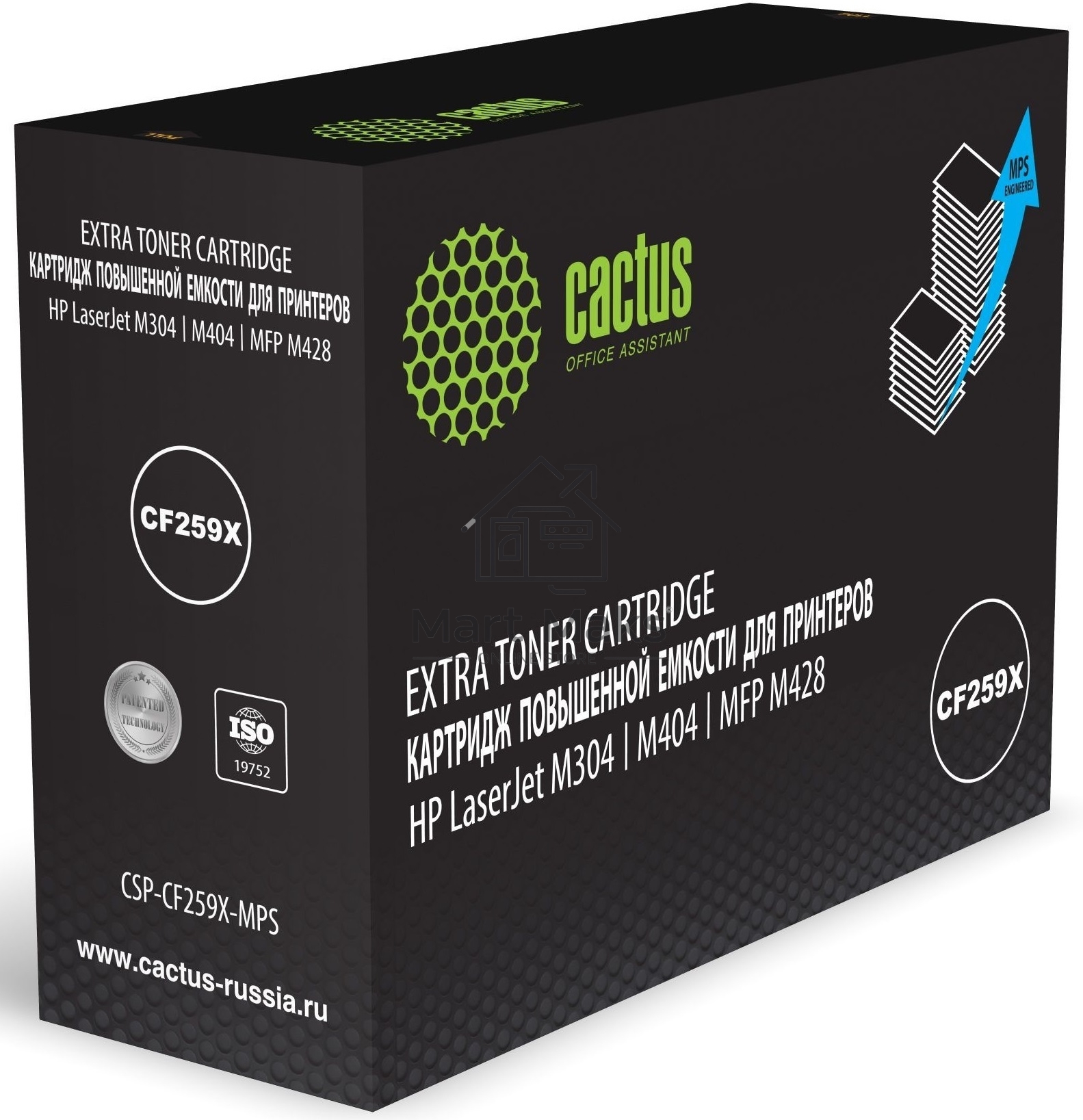 Картридж лазерный Cactus CSP-CF259X-MPS (CF259X) черный (15000 стр.) для HP LJ M304/M404/MFP M428