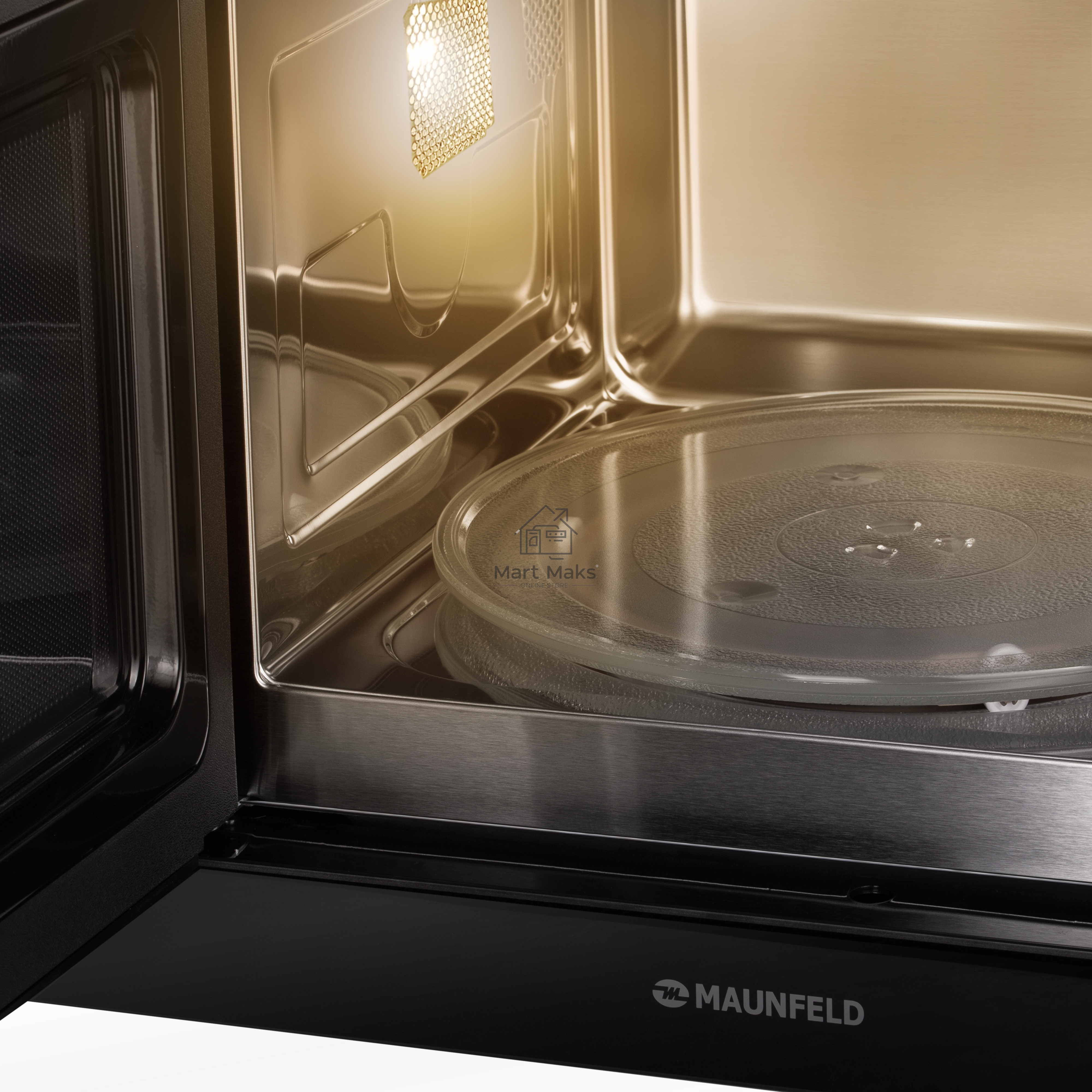 Микроволновая печь встраиваемая Maunfeld MBMO925SGB11 черный, 25 л, 1000 Вт, переключатели - сенсор