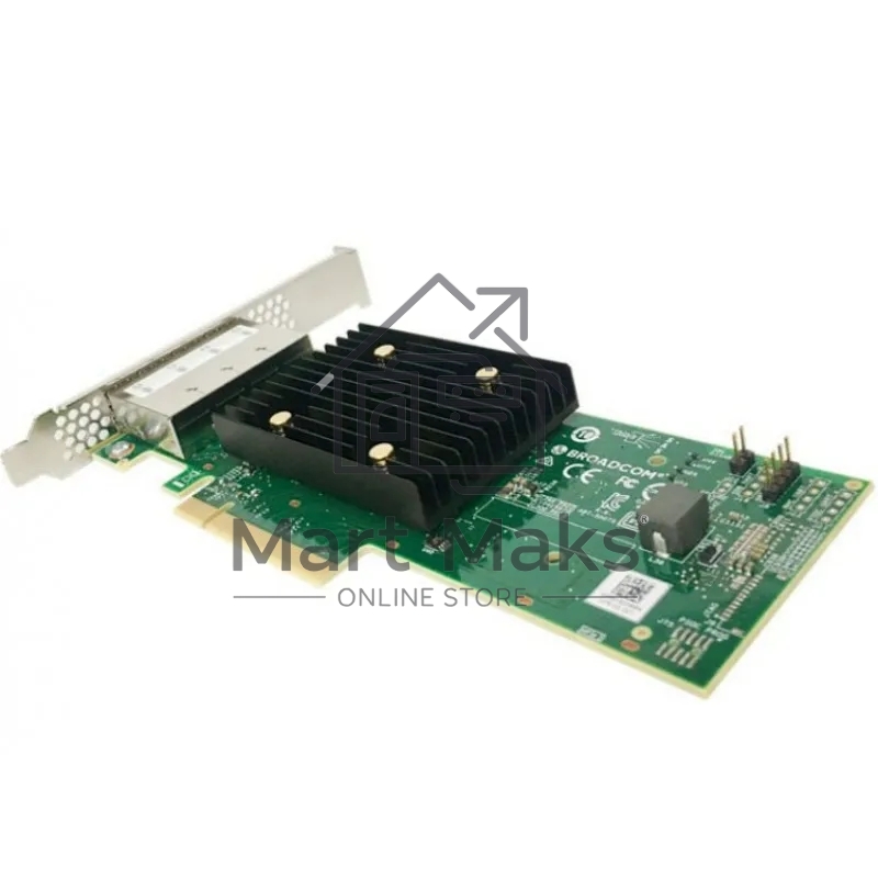 Адаптер SAS 9500-16e SGL (05-50075-00) PCIe Gen4 x8 LP, Tri-Mode SAS/SATA/NVMe 12G HBA, 16port(4*ext SFF8644), 3816 IOC