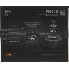Колонки автомобильные ACV PI-694E 240Вт 88дБ 4Ом 16x23см (6x9дюйм) (ком.:2кол.) коаксиальные четырехполосные