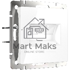 Розетка двойная Werkel Ethernet RJ-45 (белый) W1181101