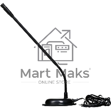 Микрофон электретный USB Октава МКЭ-215-2 черный, в картонной упаковке