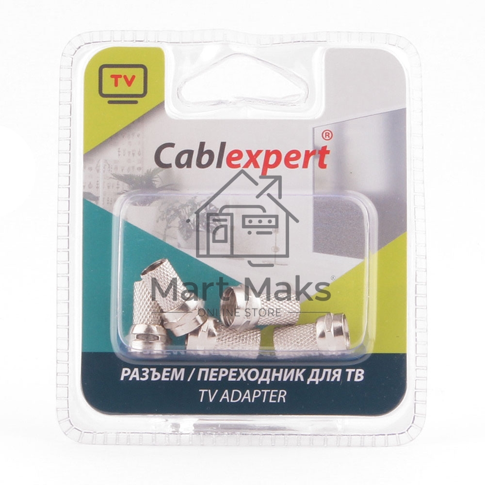 Коннектор Cablexpert F SPL6-01, 18mm, для кабеля RG6, 5шт