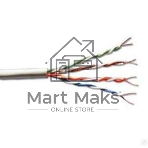 Кабель витая пара F/UTP кат.6 4х2х23AWG solid CU PVC син. (м) Rexant 01-0147