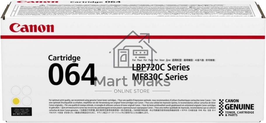 Картридж лазерный Canon CRG 064 Y (4931C001) желтый (5000 стр.) для Canon MF832Cdw