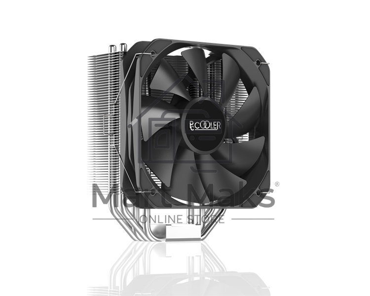 Кулер PCCooler Paladin 400 S115X/1200/1700/AM4 (20 шт/кор, TDP 200W, 130mm PWM FAN, 4 тепловые трубки 6мм, 800-1600RPM, 18-28,6dBa)