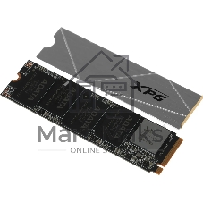 Накопитель SSD ADATA XPG GAMMIX S60, 1Tb, PCIe 4.0 x4, M.2 2280, NVMe, R/W 5000/3200, с радиатором