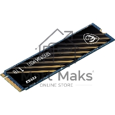Накопитель SSD MSI Spatium M371, 1ТБ, M.2 2280, PCIe 3.0 x4, NVMe, M.2