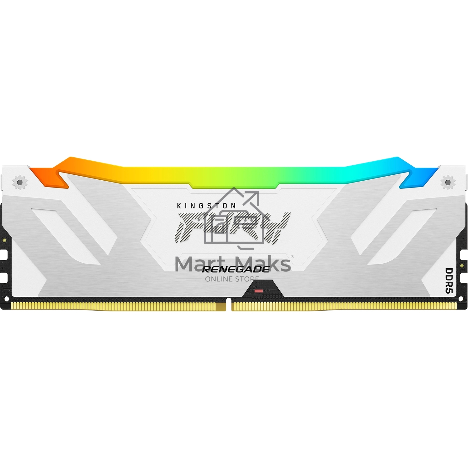 Оперативная память Kingston Fury Renegade, DDR5, 32GB (2x16GB), 7200MHz, CL38, DIMM, радиатор, RGB, белый