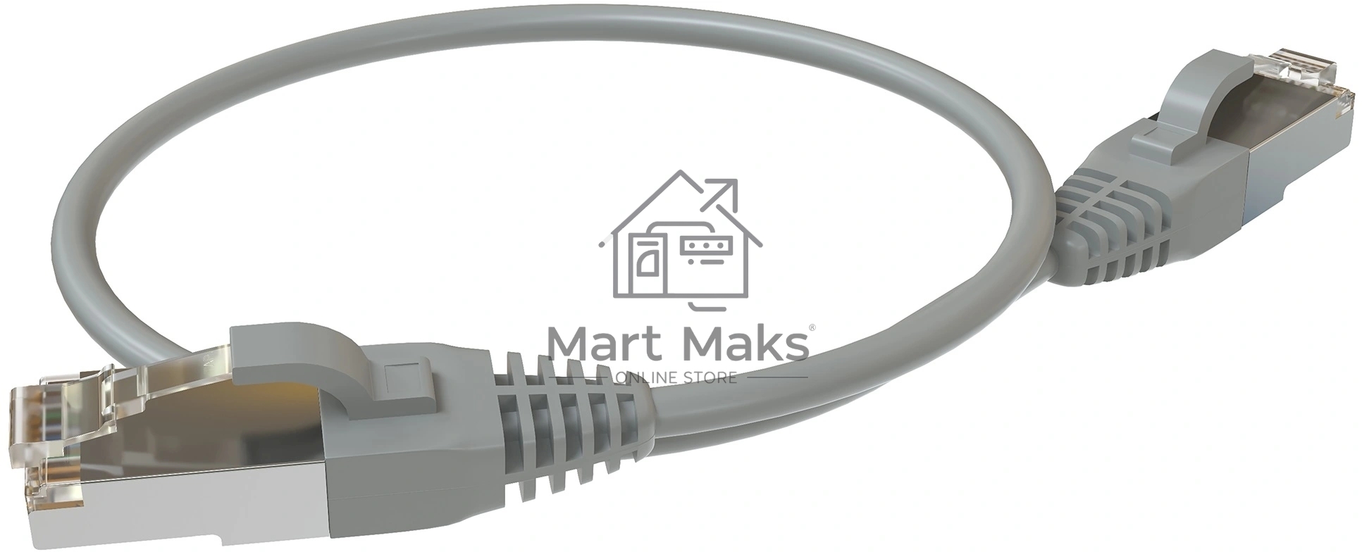 Патч-корд Sysmatrix PC 4545.5ES26.03LSZHGY F/UTP RJ-45 вил.-вилка RJ-45 кат.5E 0.5м серый LSZH