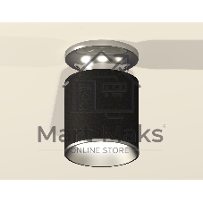 Светильник Ambrella Light XS6302120 SBK/PSL черный песок/серебро полированное MR16 GU5.3 (N6903, C6302, N6104)