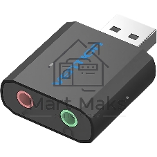 Внешняя звуковая карта Vention USB Черная