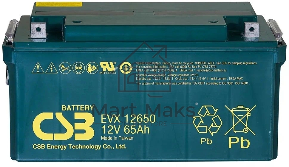 Батарея для ИБП CSB EVX12650 12В 65Ач