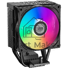 Кулер для процессора PCCooler R300 ARGB BK черный 92мм алюминий+медь 2200rpm 30db 4-pin 150W 133мм