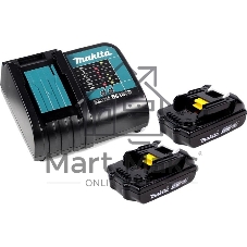Набор Makita 2 шт BL1815N аккумулятор + 1 шт DC18SD зарядное устройсво + кейс 197143-8