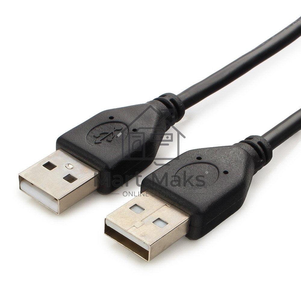 Кабель USB 2.0 Pro Cablexpert CCP-USB2-AMAM-6, AM/AM, 1.8м, экран, черный, пакет