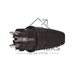 Вилка прямая c заземлением каучук 16А 250В IP44 (602227) UNIVersal